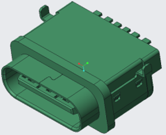 新乡CF 单排6P两脚插板防水型母座